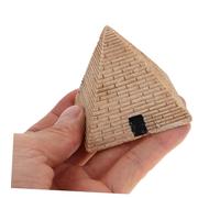 Gatuida 3pcs Mini Resin Pyramid Sculpture Ancient Egyptian Decor for Psychological Therapy Educational Sand Table DIY Creative Play Desktop Ornament