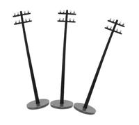 Gatuida 3pcs Mini Telegraph Poles Plastic Model for Train Village Accessories DIY Micro Landscape Scenery Telecommunication Poles 1:100 Scale for Model Railroad Sand Table