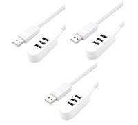 Gatuida 3pcs Multi-port Hub Charger Usb Charging Hub for Desktop Notebook High-speed Data Transmission Compact and Easy to Carry