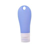 Gatuida 3pcs Multifunctional Silicone Refillable Bottles for Travel Portable Squeezable Cosmetic Dispensers with Hole Leakproof Design Blue Green Transparent
