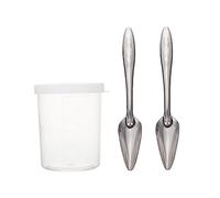 Gatuida 3pcs Parrot Feeding Spoon Set 100ml Measuring Cup Baby Bird Feeding Kit for Cockatiels and Budgies