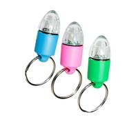 Gatuida 3pcs Pet Safety Pendants Glow Night Warning Lights for Dogs Cats Outdoor Riding Lost Hanging Decor Keychain Gifts Blue Green Pink