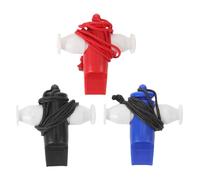 Gatuida 3pcs Plastic Orff Samba Whistle - Noise Making Blowers With Lanyard - Music Whistle For Children'S Party Sports Dancing Stage Show Cup Celebration Party Favor
