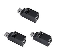 Gatuida 3pcs Port Mini Usb Hub Adapter Usb Splitter Multi Port Hub for Pc Computer Portable Hard Drives Laptop Extension