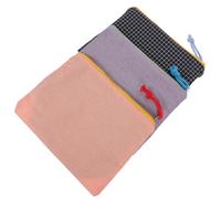 Gatuida 3pcs Portable Makeup Bag Zipper Closure for Easy Access Lightweight Design for Travel Includes Made of Material Retro Scheme for Organizing Cosmetics The Go