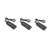 Gatuida 3pcs Portable Usb Hub Port Splitter for Laptop Pc Computer Data Expansion Multi Usb Plug Extension Splitter for Xp Vista