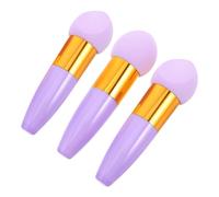 Gatuida 3pcs Puff of Diagonal Cutter Makeup Sponge Soft Sponge Puff Handle for Foundation Blending Applicator Handled Design for Daily Makeup