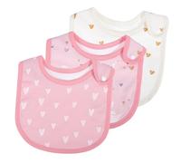 Gatuida 3pcs Pure Cotton Girl Feeding Bibs Snap Closure Newborn Drooling Cloth Bibs Soft Absorbent Lightweight Food Catcher Easy to Clean and Portable Go Parents