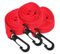 Gatuida 3pcs Red Nylon Safety Walking Rope for Children and Toddlers with Portable Reusable Harness Leash for Outings and Crossing the Street
