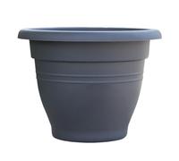 Gatuida 3pcs Resin round Flower Pots Deep Gray for Balcony and Indoor Plants, Home DIY Planter Suitable for Succulents, Greenery and Monthly Roses