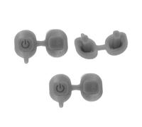 Gatuida 3pcs Silicone Microphone Power Key Replacement Buttons Non-slip Mic Switch Cover Compatible with Shure for Podcast and Stage Performance