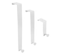 Gatuida 3pcs Single Over The Door Hook, White, Fit 1-3/8" - 1-3/4" Doors