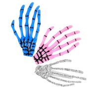 Gatuida 3Pcs Skull Hand Hair Clips Punk Skeleton Claw Pins for Women Gothic Horror Accessories for Halloween Parties Made From Durable Alloy Unique