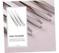 Gatuida 3Pcs Stainless Steel Eyebrow Clips for Precise Hair Removal Portable Brow Trimming Tools for False Eyelashes and Double Eyelid Stickers and Lightweight for Travel Use