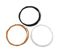 Gatuida 3pcs Three Cloth Wax Thread for Guitar Sound Pickup Cables Hookup Fittings Vintage-style Wires for Guitar Accessories Acoustic Strings Replacement