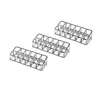 Gatuida 3pcs Transparent Lipstick Storage Boxes Makeup Organizer for Cosmetics Display and Small Essentials Lip Gloss Holder for Neat Vanity Storage