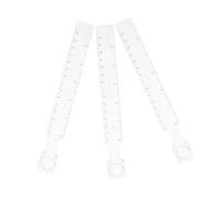 Gatuida 3pcs Transparent Straight Drawing Line Rulers with Magnifying Glass for Accurate Geometric Measurement Multipurpose Art Origami Model Building Tool for Office and School Supplies