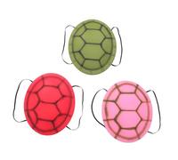 Gatuida 3pcs Turtle Shell Costume Lightweight Eva Turtle Cosplay Props for Halloween School Plays and Creative Role Playing Eye Catching Design Green Pink and Red