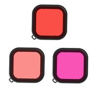 Gatuida 3Pcs Underwater Camera Filter Protective Housing Compatible with Gopro for Scuba Diving Snorkeling and Freshwater Swimming Random Color