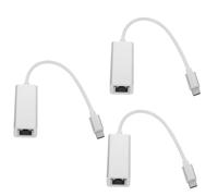 Gatuida 3pcs Usb-c to Wired Network Adapter 1000mbps Network Adapter for USB C Devices USB Ethernet Converter for Laptop Desktop Notebook C for Home Office Use