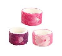 Gatuida 3pcs Washi Tape Flower Petal Stickers DIY Decorative Self Adhesive Scrapbooking Tape for Journals Planners Gift Wrapping in Wine Red Pink Purple