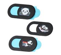 Gatuida 3pcs Webcam Cover Slide Cute Panda Design Privacy for Laptop Tablet Anti-peeping Hacking Safe Digital Life Accessory