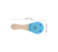 Gatuida 3pcs Wooden Castanets with Mouse Design Lightweight Hand Percussion Instruments for Early Music Education Fine Motor Skill Development Animal Themed Musical
