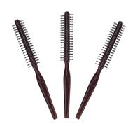 Gatuida 3Pcs Wooden Handle Hair Styling Comb Set Scalp Massage Brush Roller for Curly and Straight Hair for Home Use
