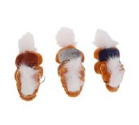 Gatuida 3pcs Year Horse Plush Keychain Soft Zodiac Mascot Bag Charms for Party Favors Decoration Cute Stuffed Animal Collectors