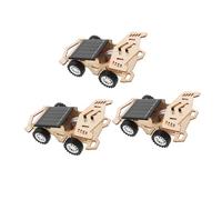 Gatuida 3Set Solar Powered Car Model Kit DIY Stem Science Experiment with Easy Assembly Renewable Energy Educational Robotic Vehicle for Classroom Learning and Mechanical Skill Development