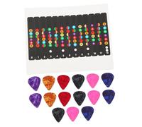 Gatuida 3Sets Guitar Scale Stickers Fingerboard Signs for Beginners Includes Guitar Picks Easy to Apply for Learning Chords and Progressions