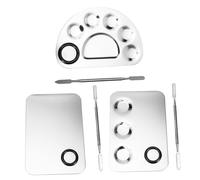Gatuida 3sets Makeup Palette Multipurpose Nail Art Palettes Beauty Makeup Nail Paint Boards for Manicure Use Polish