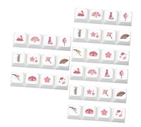 Gatuida 3sets Mechanical Keyboard Key Caps Keycap for Game Players Dye Sublimation Process Pattern Keycap Pbt Material Ergonomic Height 12pcs*3
