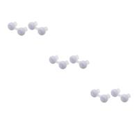 Gatuida 3sets Nose Breath Apparatus Mini Nasal Device Sleep Stopper Clips White for Comfortable Breathing Snoring for 2pcs*3
