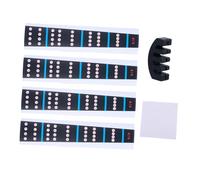 Gatuida 4/4 Violin Fingerboard Sticker Set Finger Guide Notes Markers for Beginners with Navy Fingering Stickers, Violin Mute and Cleaning Cloth for Practice and Training Random Color