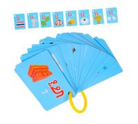 Gatuida 4 Boxes Thai Talking Flash Cards for 180pcs Early Education Vocabulary Builder Portable Learning Cards Teaching Materials