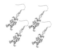 Gatuida 4 Pairs Clown Dangle Earrings Circus Costume Accessories for Women Teens Lightweight European Style for Halloween Carnival Party and Social Media Influencer