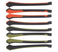 Gatuida 4 Pairs Eyeglasses Arm Covers Replacement, Anti-Slip and Anti-Fall Temple Tips Sleeves for ’, Soft Sturdy Orange and Yellow Eyewear Repair Accessories