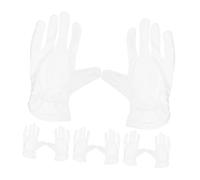 Gatuida 4 Pairs Microfiber Anti-Static Gloves for Jewelry Inspection Comfortable Breathable Hand Protection Suitable for Exhibitions Etiquette and Delicate Item Handling