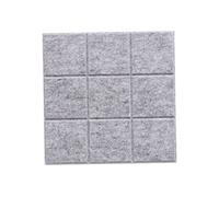 Gatuida 4 Pcs Felt Message Board Wall Mounted Photo Display Felt Pinboard for Bedroom Classroom Office Light Grey DIY Wall Decoration