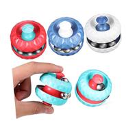 Gatuida 4 Pcs Rotating Orbit Beads Toy Unique Shape Plastic Palm Rotating Balls with Ergonomic Design Comfortable to Hold Sensory Stress Relief Toys for Children Indoors Outdoors