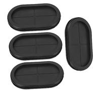 Gatuida 4 Pcs Rubber Grommets Firewall Hole Plugs Flame Retardant Wire Protection Sealing Rings for Drill Wire Bundle Boots Insulated Rubber Gaskets for Metal Friction Prevention