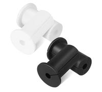 Gatuida 4 Pcs Silicone Wall Grommets for Cable Management Wall Hole Covers for Wire Routing Easy to Install Durable Aesthetic Cable Pass Through Kit Black White