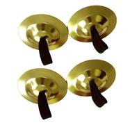 Gatuida 4 Pcs Small Pure Copper Finger Cymbals Belly Dance Musical Mini Instruments for Boys and Girls and Dancers