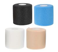 Gatuida 4 Rolls Body Joint Wraps Elastic Protective Tape for Ankle Wrist Knee Shock Absorption Breathable High Strength Sponge Skin Protective Athletic Training Wraps