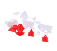 Gatuida 4 Sets Miniature Traffic Sign for Bright Road Block Models Educational City Road Signs for Interaction and Traffic Safety Learning