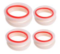 Gatuida 4 Sets Oil Seal Sponge Rings for Bike Front Fork Maintenance, Beige | Absorbent Sponge and Rubber Build, Replacement for Old or Broken Ring, , 32mm 34mm 35mm 36mm