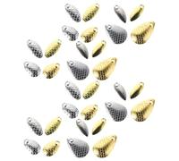 Gatuida 400pcs Fishing Spinner Blades Metal Lure Making Accessories, Gold Silver Willow Leaf Water Drop Spinnerbait Blades for Freshwater and Saltwater Fishing