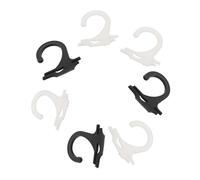 Gatuida 400pcs Plastic Sock Hangers with Smooth Surface Hanging Hooks for Retail Display and Daily Use Transparent and Black Simple Sock Hanging Tools for Pairing and Bundling