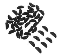 Gatuida 40Pcs Black D-Shape Silicone Nose Pads Anti-Slip Adhesive Eyeglass Nose Bridge Pads for Plastic Frames Universal Fit Sunglasses Grips with Airbag Cushion for Comfortable All-Day